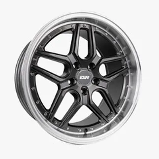 ESR CS15 18X10.5 ET22 (5X120 / 72.56) - Gloss Graphite - Machined Lip
